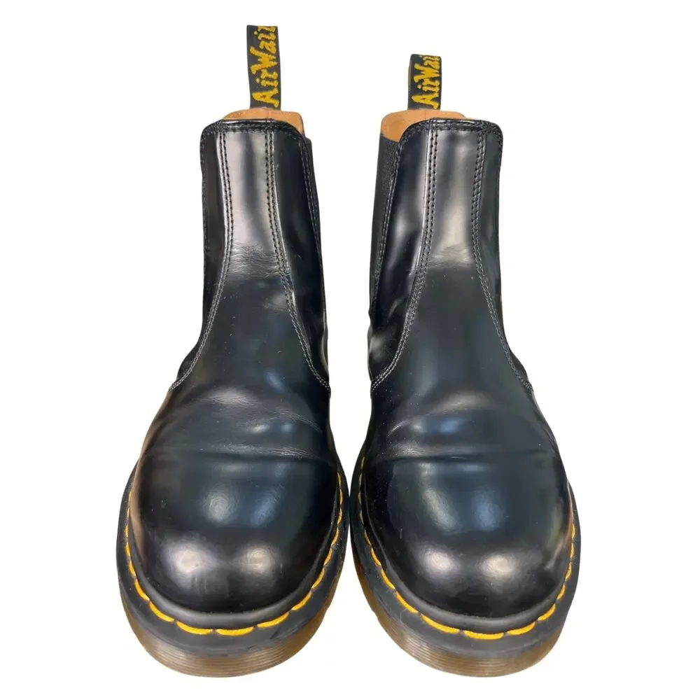 Dr. Martens Unisex 2976 Black Leather Pull On Chelsea Boot Size M 8 W 9